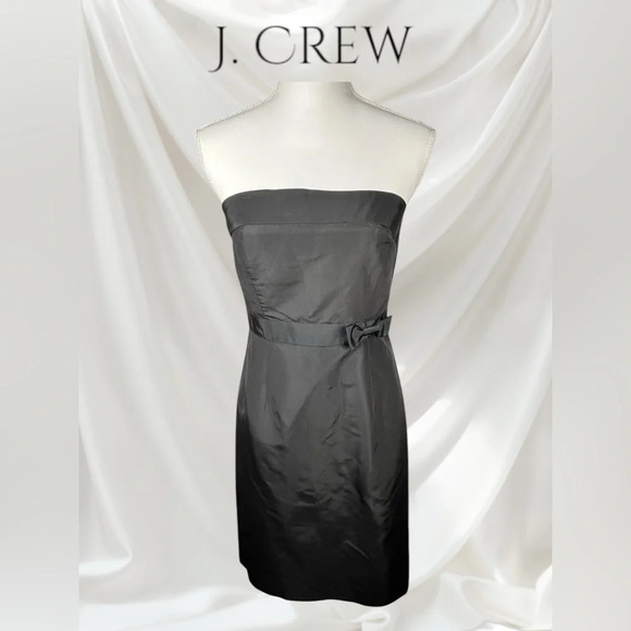 J. Crew | Strapless 100% Silk Dress - Picture 1 of 4